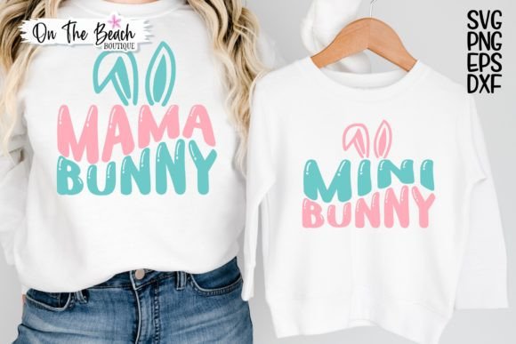 Download Mama Bunny Mini Bunny SVG PNG Matching - Premium Resources