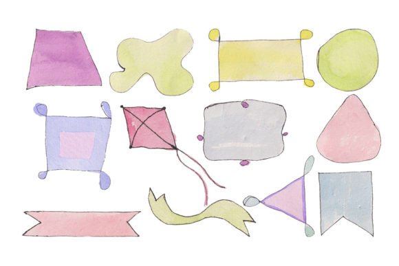 Download Watercolor Talk Bubbles Set, Message - Premium Resources
