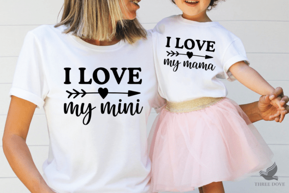 Download Mother and Daughter Matching SVG - Matching Collection