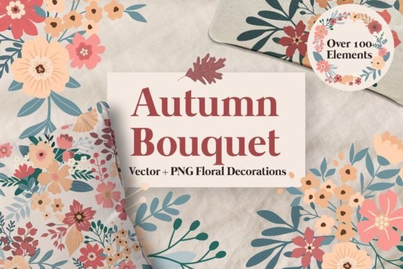 Download Autumn Floral Illustrations - Floral illustrations Collection